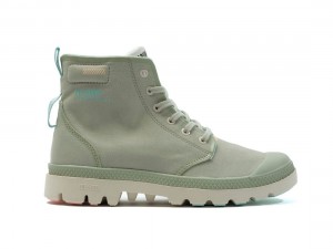 Light Green Palladium Pampa Lite+ Hi Men Boots | Saudi Arabia-LQ8613920