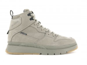 Light Khaki Palladium Pallasider Hi Nubuck Men Winter Boots | Saudi Arabia-MC7582043