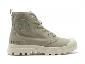 Light Khaki Palladium Pampa Hi Zip Organic Men Boots | Saudi Arabia-DW8459130