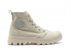 Light Khaki Palladium Pampa Monopop Women Boots | Saudi Arabia-NO3196457