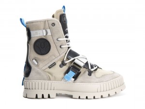 Light Khaki / Black Palladium Pallashock X Destiny Men Boots | Saudi Arabia-KR5823601