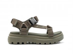 Olive Palladium Pallacruise Strap Women Sandals | Saudi Arabia-CB4261305