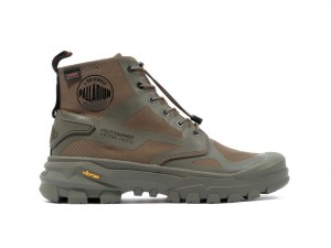 Olive Palladium Pallarider Cuff Wpa Men Boots | Saudi Arabia-OW2198345