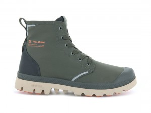 Olive Palladium Pampa Lite+ Recycle Wp+ Kids' Boots | Saudi Arabia-LT1873652