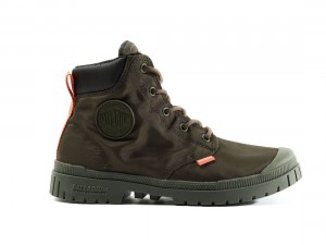 Olive Palladium Pampa Sp20 Cuff Wp+ Women Boots | Saudi Arabia-XT4817206