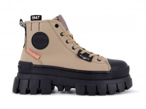 Olive / Black Palladium Revolt Hi Tx Women Boots | Saudi Arabia-VY4609381