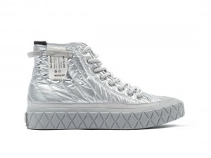 Sliver Palladium Palla Ace Re-quilt W Women Sneakers | Saudi Arabia-IX6427308