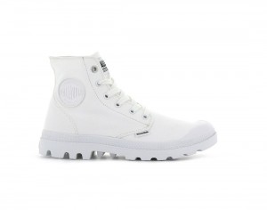 White Palladium Mono Chrome Men Boots | Saudi Arabia-JH2183674