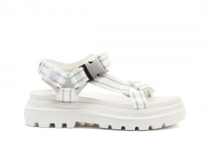 White Palladium Pallacruise Paris Women Sandals | Saudi Arabia-TK3948075