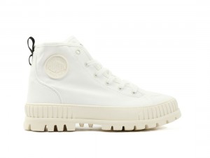 White Palladium Pallashock Organic 2 Women Sneakers | Saudi Arabia-ML2380596