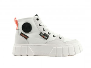 White Palladium Pallatower Hi Women Boots | Saudi Arabia-RW2851349