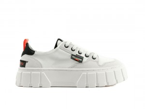 White Palladium Pallatower Lo Women Sneakers | Saudi Arabia-QU3497816