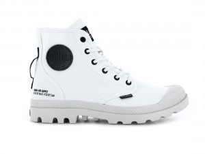 White Palladium Pampa Hi Htg Supply Women Boots | Saudi Arabia-OE5609217