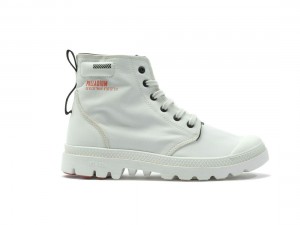 White Palladium Pampa Lite+ Hi Men Boots | Saudi Arabia-GS4631725