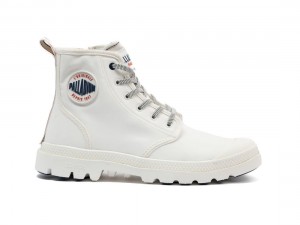 White Palladium Pampa Lite+ Hi Paris Men Boots | Saudi Arabia-GU0687451