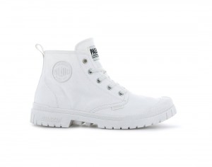 White Palladium Pampa Sp20 Hi Canvas Women Boots | Saudi Arabia-XW1394076