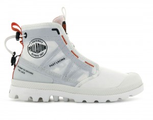White Palladium Pampa Travel Lite Men Boots | Saudi Arabia-WO7415803