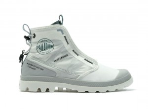 White Palladium Pampa Travel Lite Rs Kids' Boots | Saudi Arabia-WM7251943