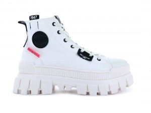White Palladium Revolt Hi Tx Women Boots | Saudi Arabia-MP9507426